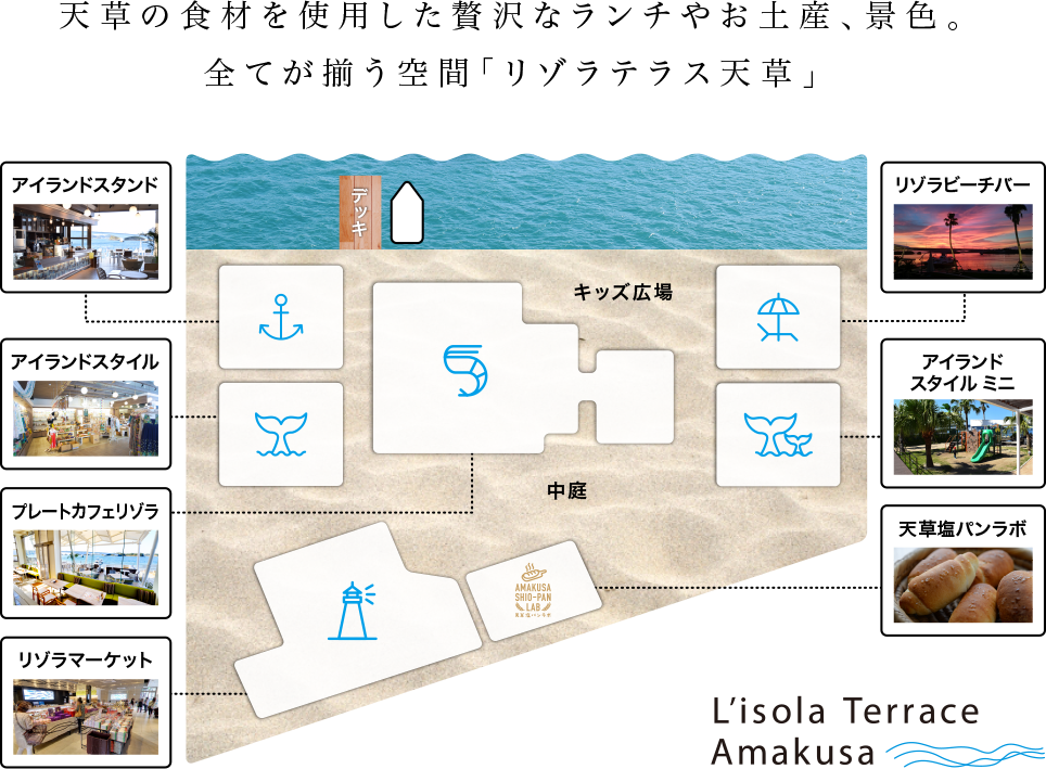 天草の食材を使用した贅沢なランチやお土産、景色。全てが揃う空間「リゾラテラス天草」